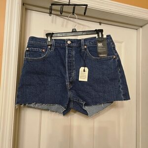 Levi's Women's Blue Denim Shorts